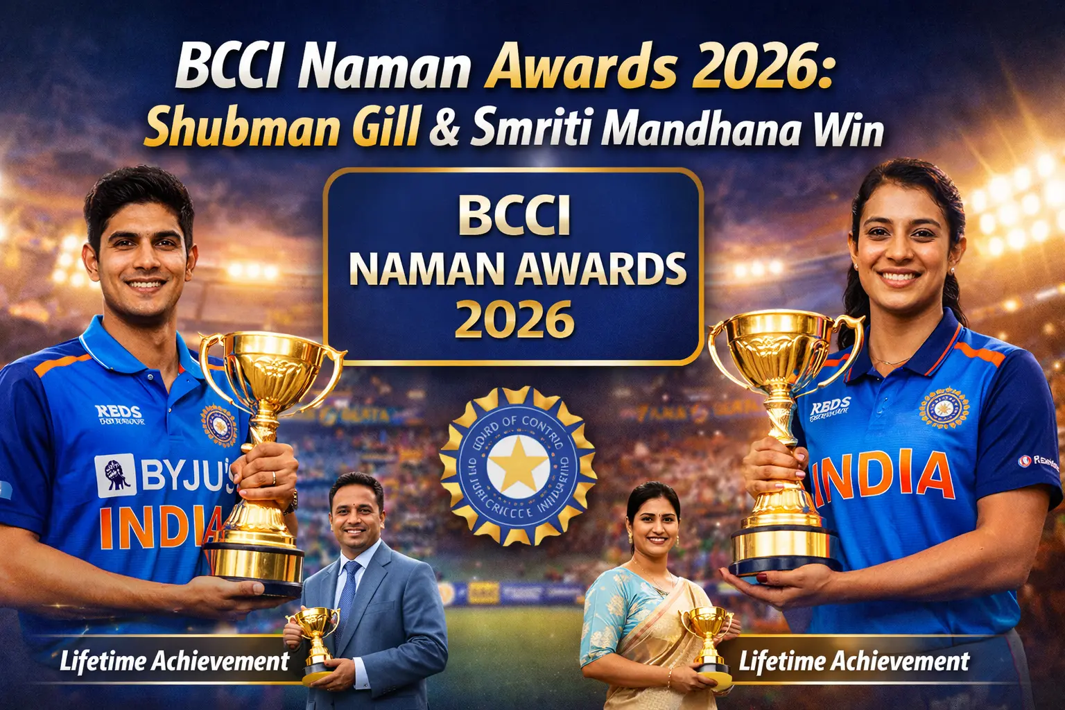 BCCI Naman Awards 2026 Celebrate Indian Cricket’s Finest Stars and Legends