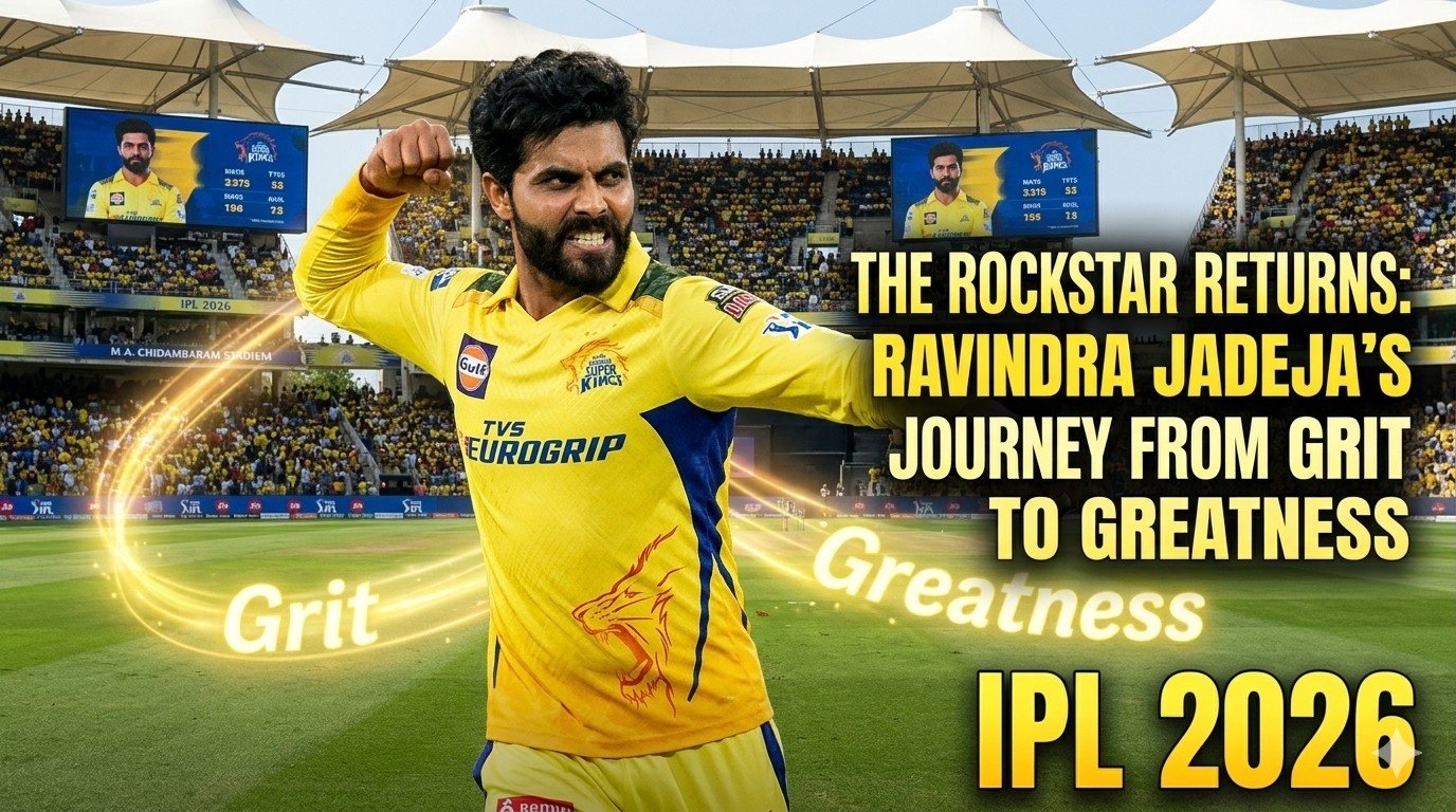 The Rockstar Returns: Ravindra Jadeja’s Journey from Grit to Greatness Ahead of IPL 2026